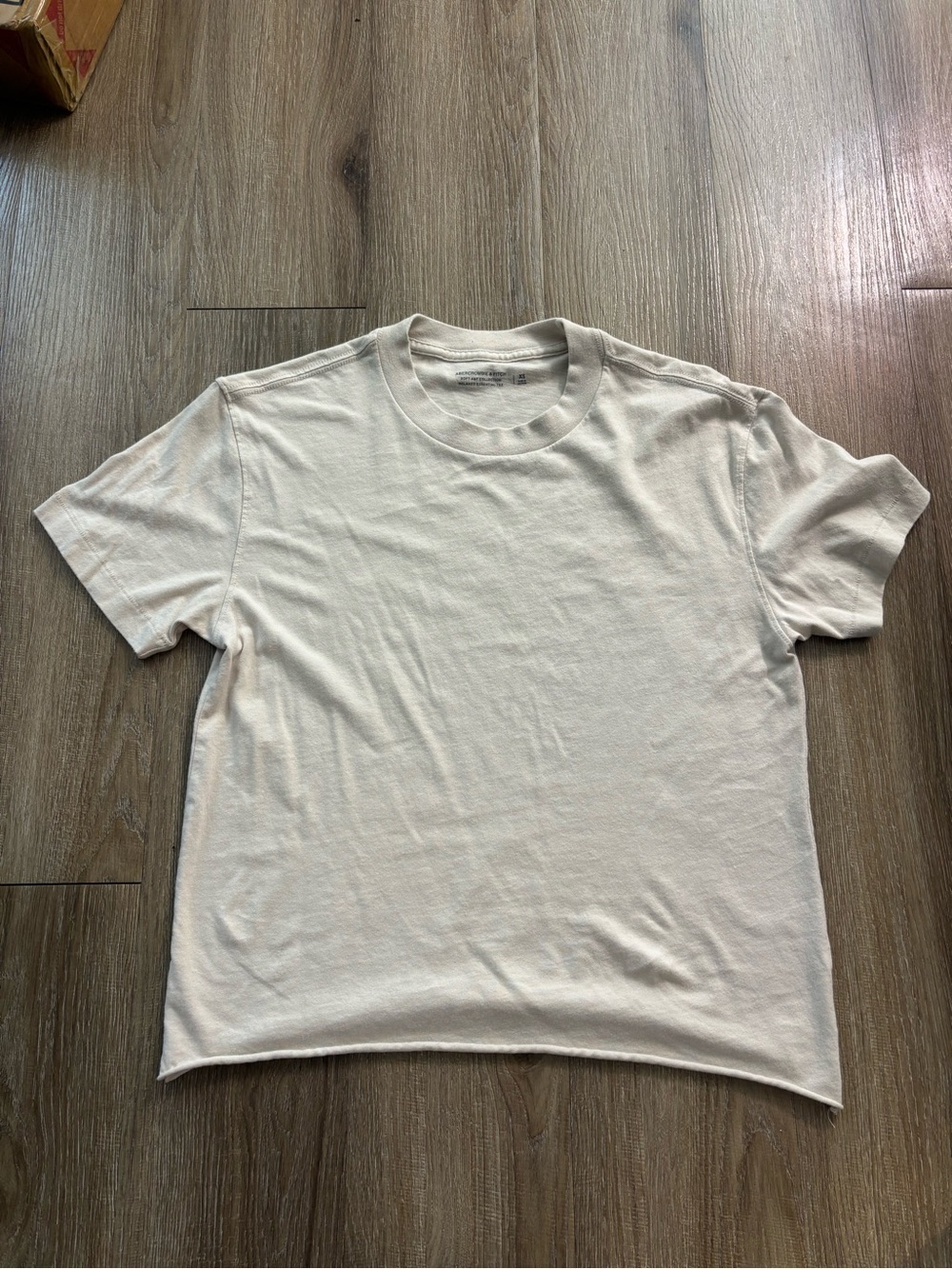 Abercrombie & Fitch Short Sleeve Crew Tee in Off-White